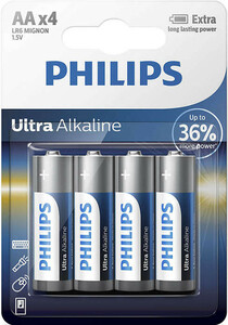 Bateria Philips Ultra Alkaline LR6 / AA B4 Bateria Philips Ultra Alkaline LR6 / AA B4