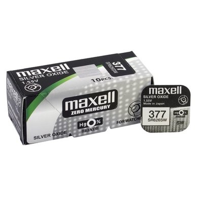 Bateria Maxell 377 / SR626SW / Ag4 Bateria Maxell 377 / SR626SW / Ag4